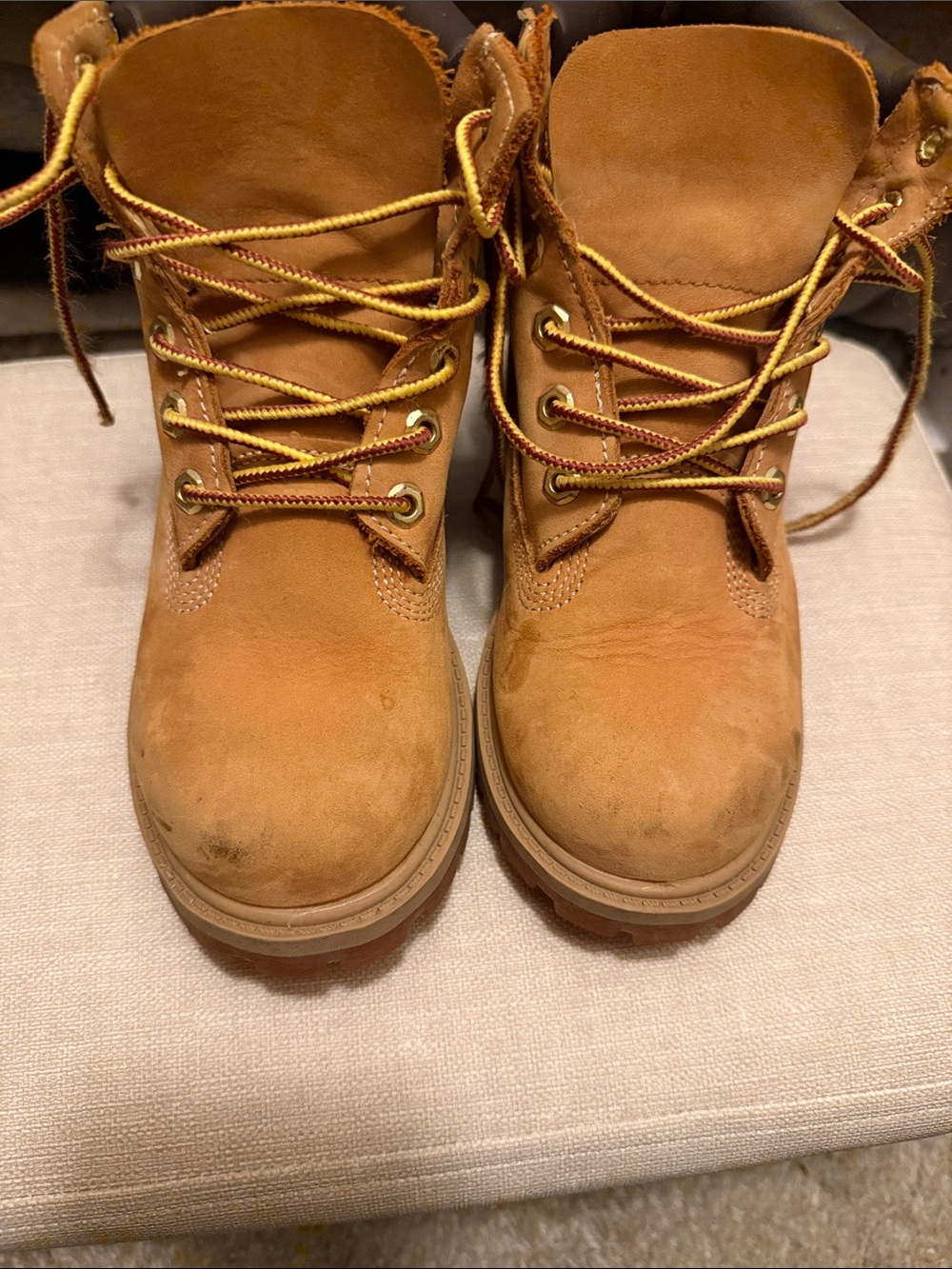 Timberland Kids Wheat Brown Lace-Up Boots